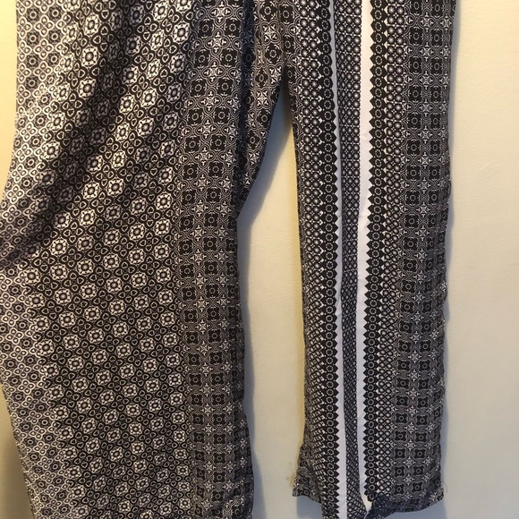 Boho Hippie Wide Leg Black & White - Picture 8 of 8